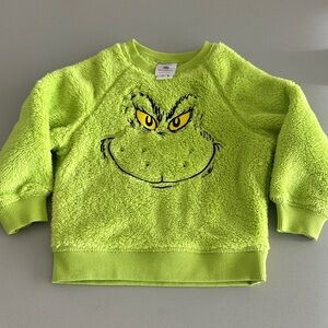 Hanna Andersson Bright Green Grinch Sweatshirt, 2T